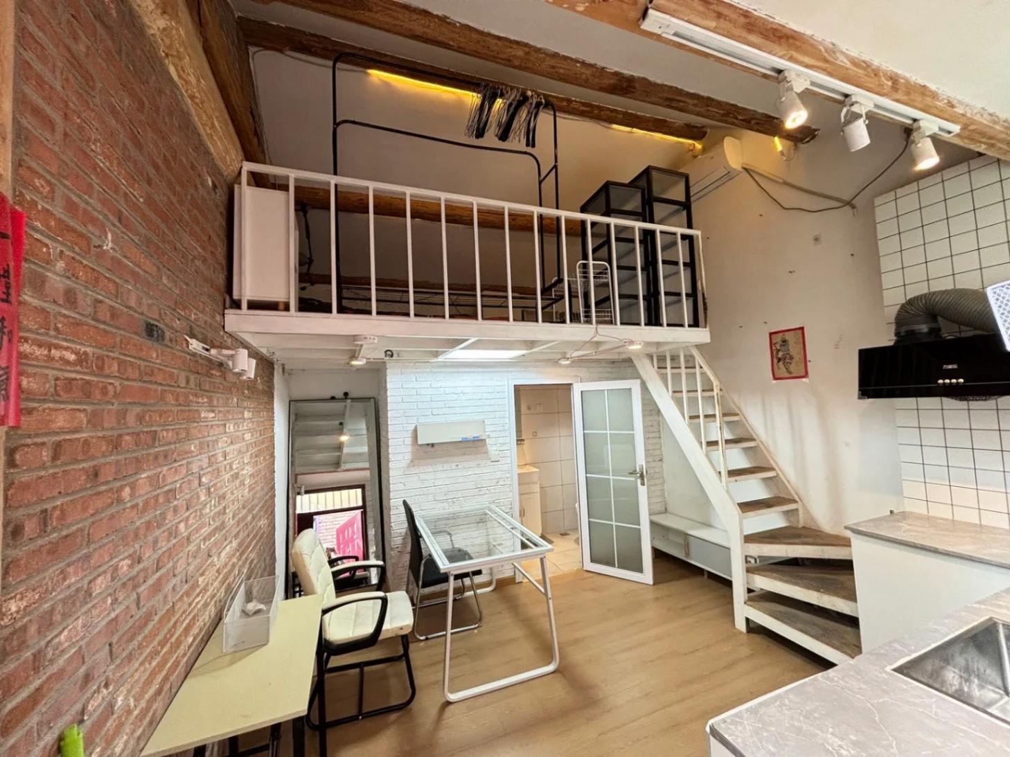 Dongzhimen, Duplex Studio, Fully Furnished and Equipped