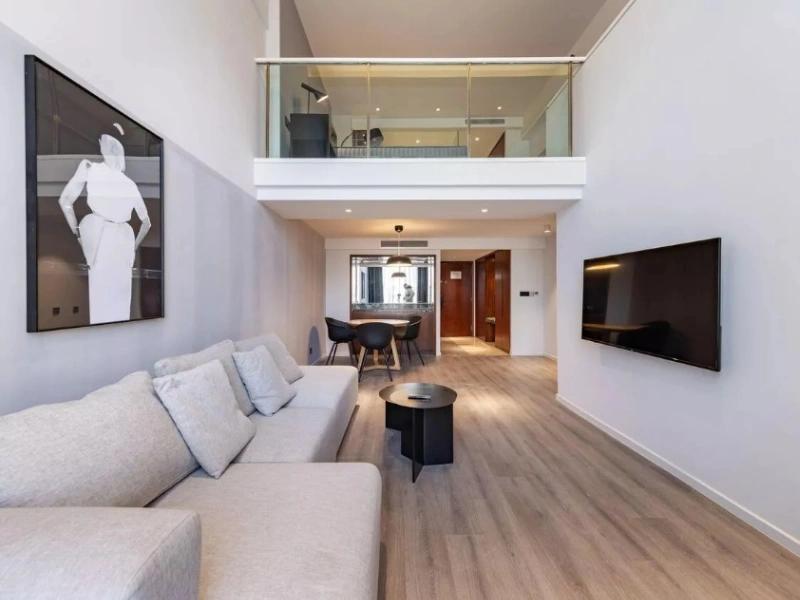 Guomao, Heqiao Lizhi Hotel, Duplex, 90㎡, 1 Bedroom, Finely Decorated