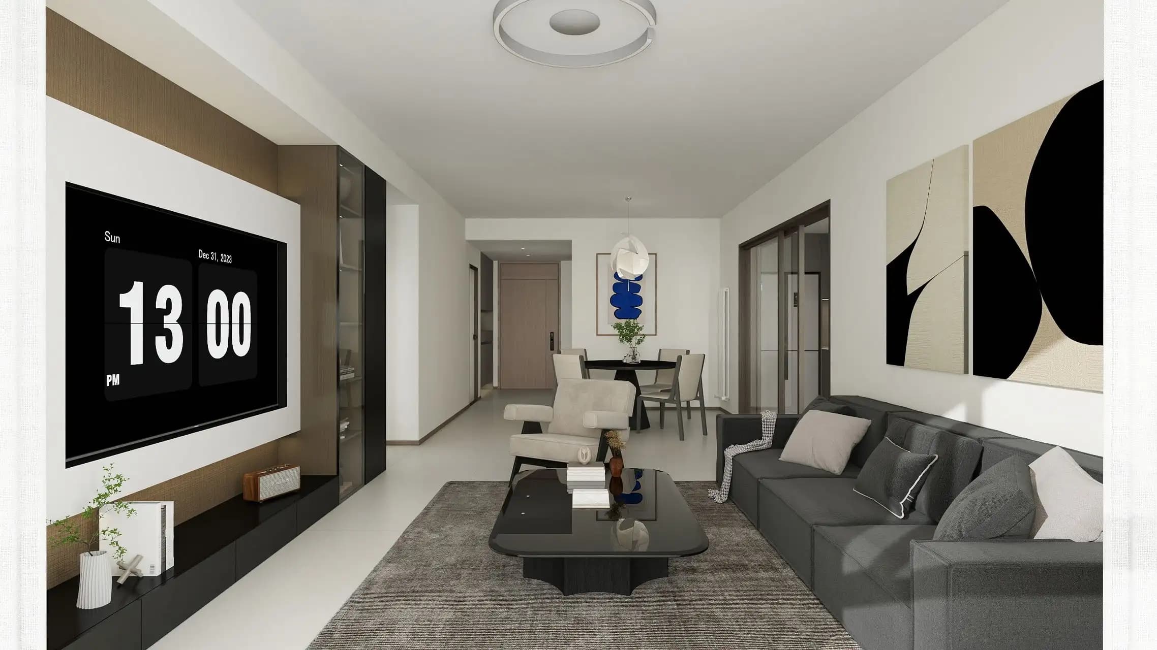 Shuangjing Station, R&F City, 3bds