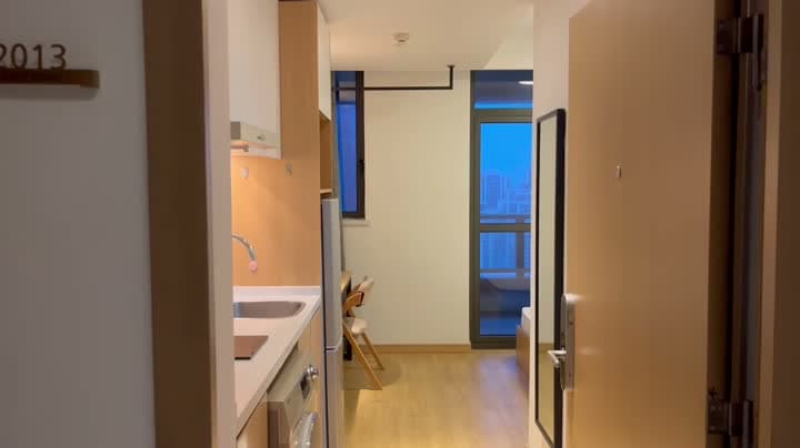 Sanmenlu Station, Landsea Apartment Shanghai Wujiaochang Branch, 1bd