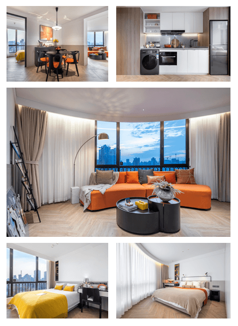 Baoshan Road Station, Shanghai Jing'an Bolin Executive Apartment, 2bds